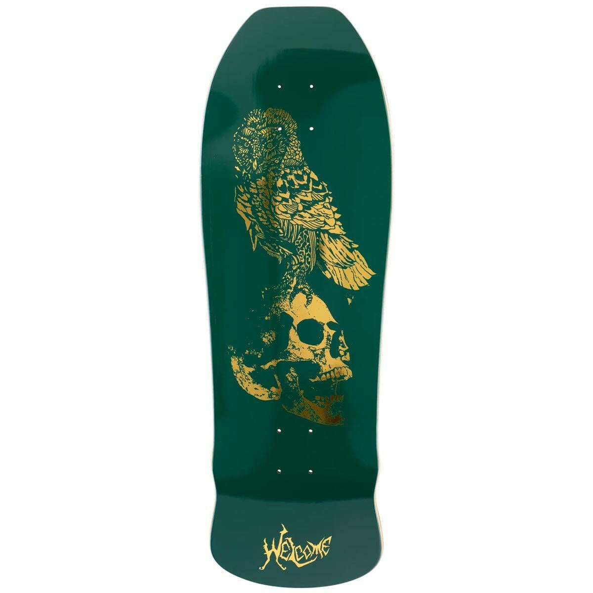 Welcome - Bird Brain on Early Grab 10.0 Skateboard Deck.