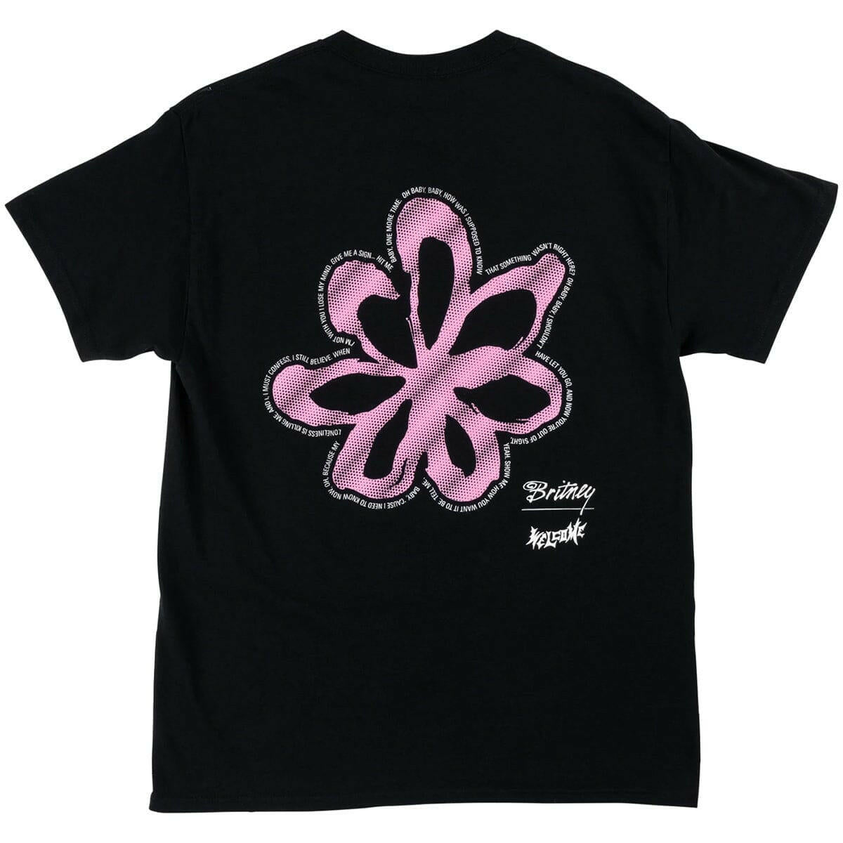 Welcome - Britney Spears Flower Tee Black.