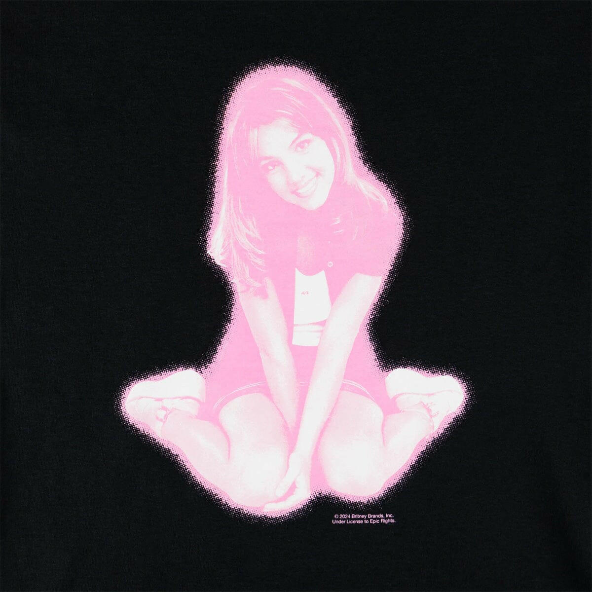 Welcome - Britney Spears Flower Tee Black.