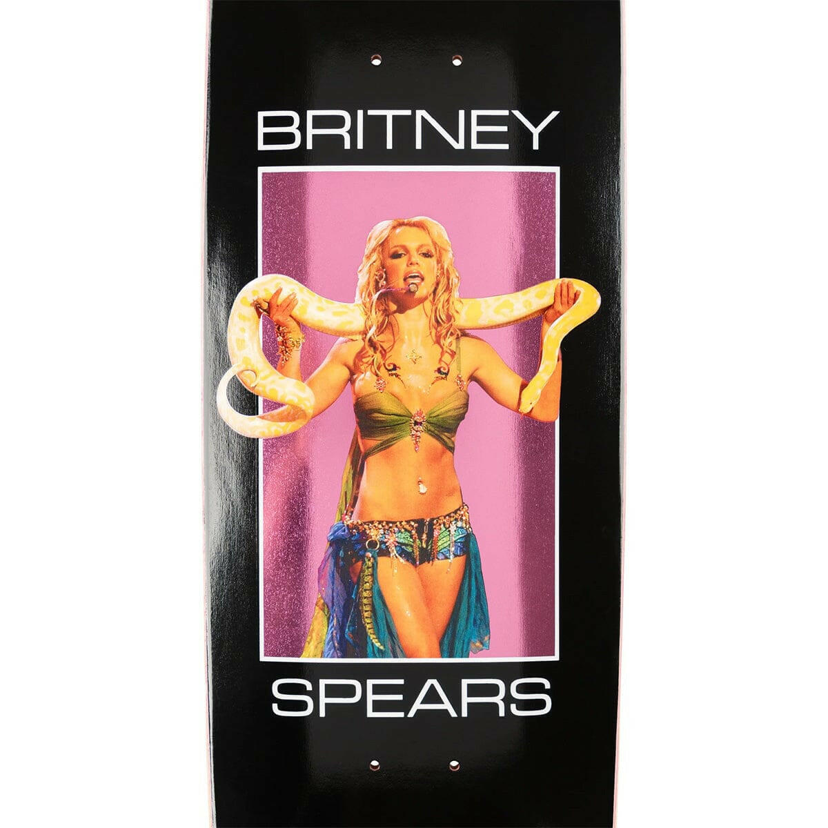 Welcome - Britney Spears Snake on Son of Boline 2 8.8 Skateboard Deck.
