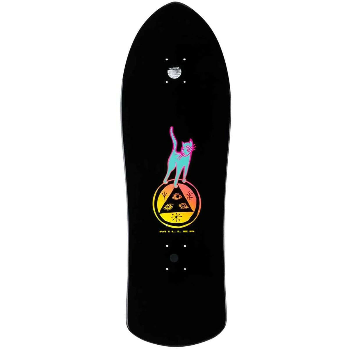 Welcome - Chris Miller Faces on Crossone 10.0 Skateboard Deck.