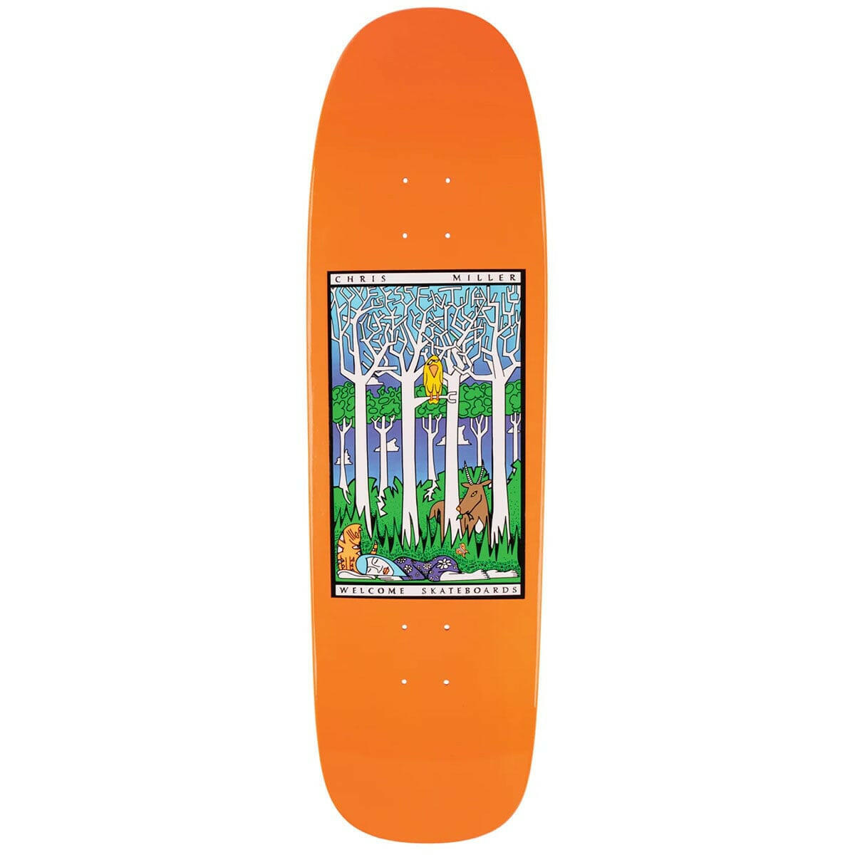 Welcome - Chris Miller Love Is Essential on Golem 9.25 Skateboard Deck.