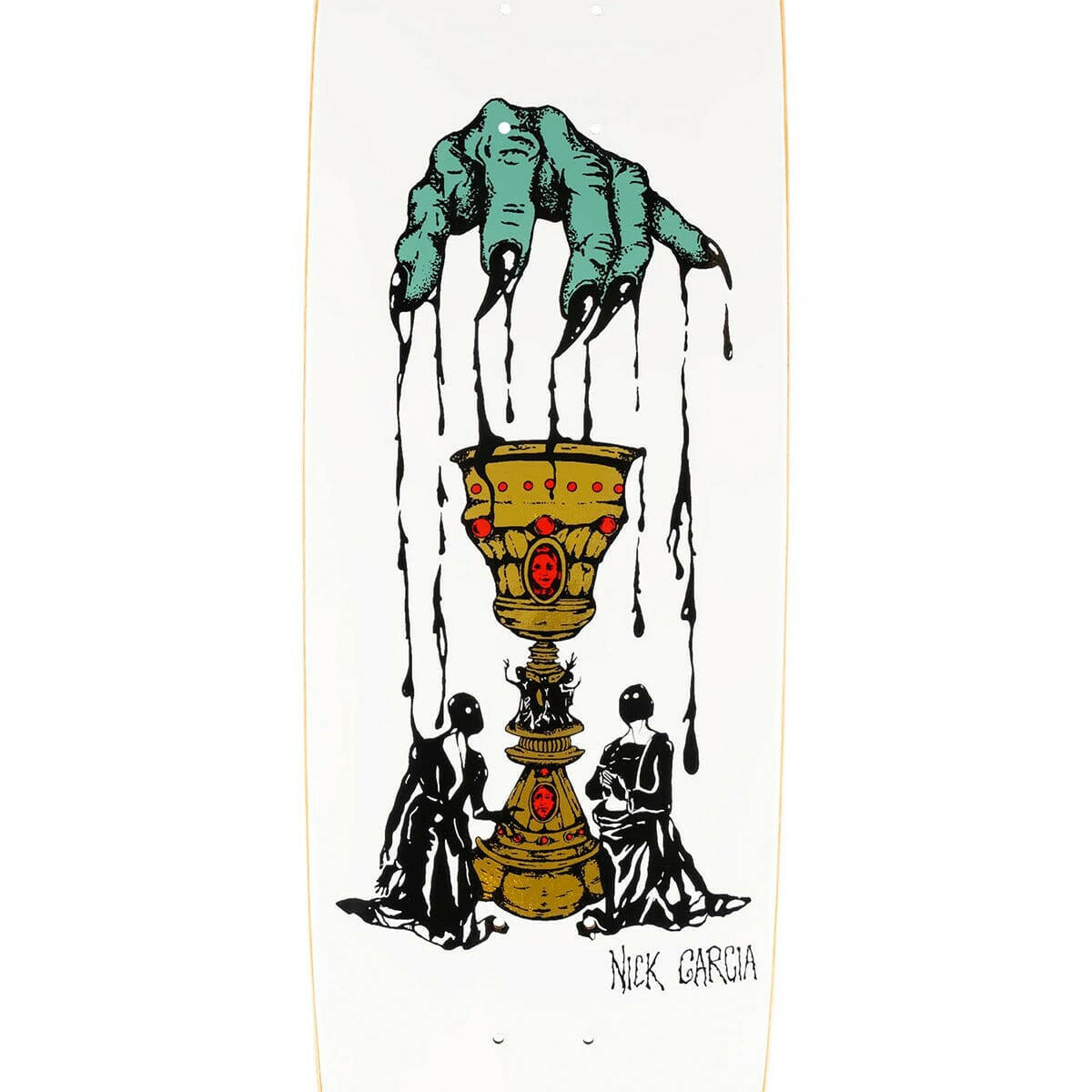 Welcome - Nick Garcia Chalice Son of Boline White 8.8 Skateboard Deck.