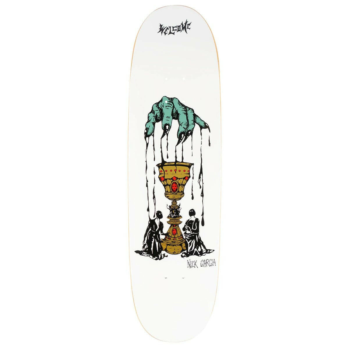 Welcome - Nick Garcia Chalice Son of Boline White 8.8 Skateboard Deck.