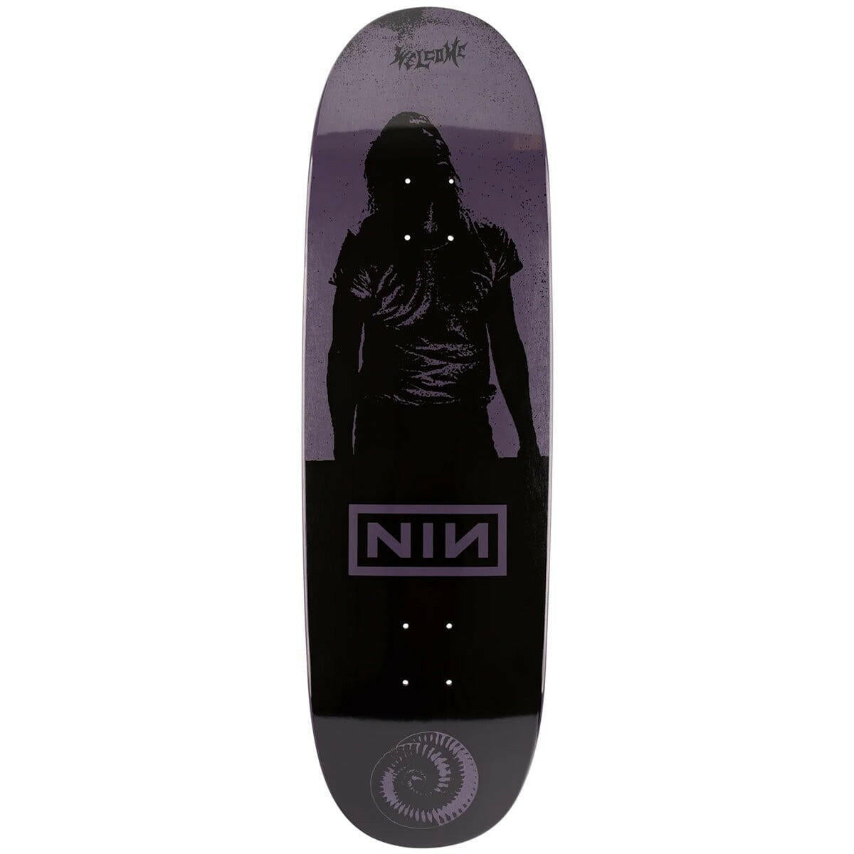 Welcome - X Nine Inch Nails Burn 9.5 Skateboard Deck.
