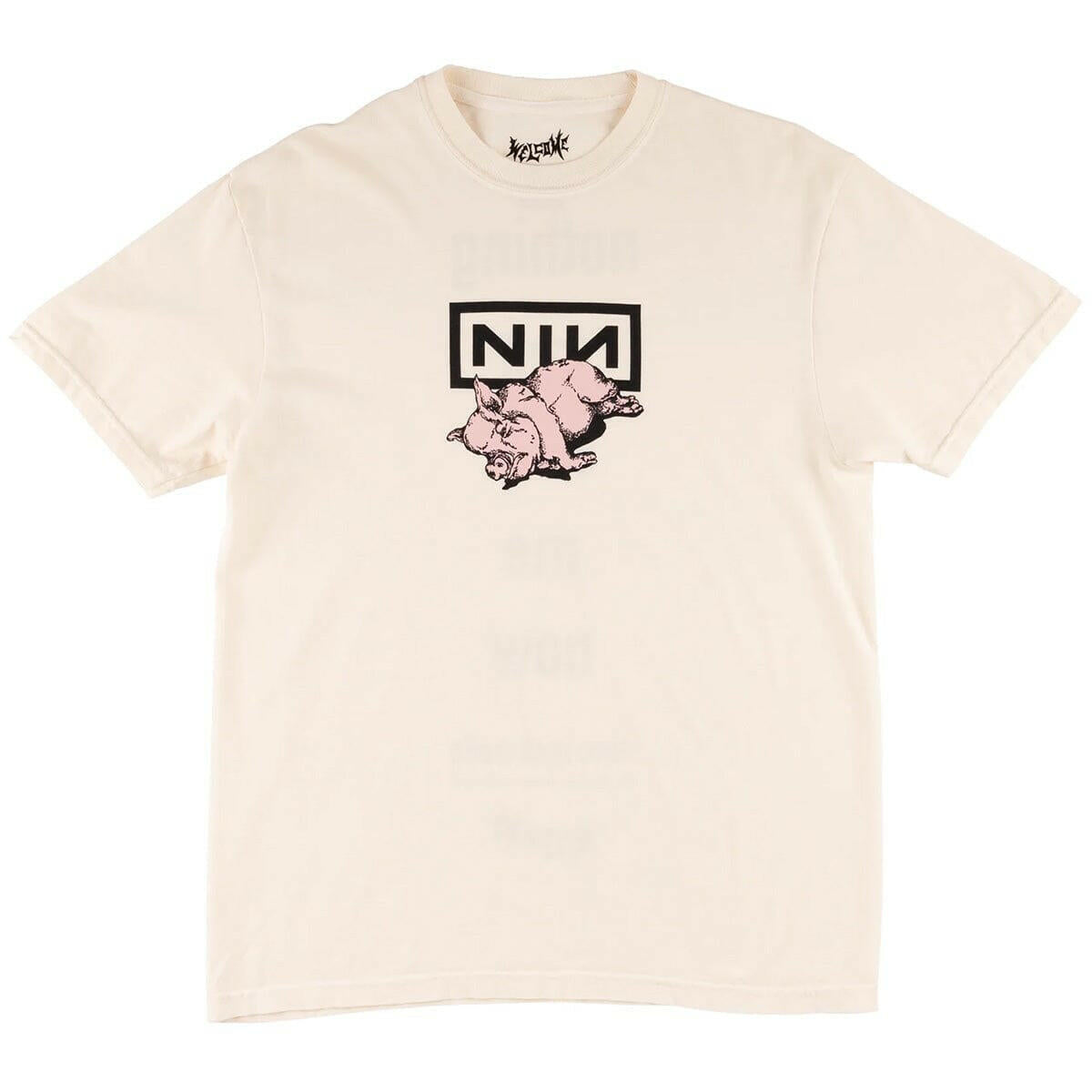 Welcome - X Nine Inch Nails Piggy Tee Bone.