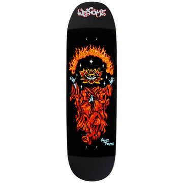 Welcome - Ryan Reyes Rebirth on Baculus 2 Black 9.0 Skateboard Deck.