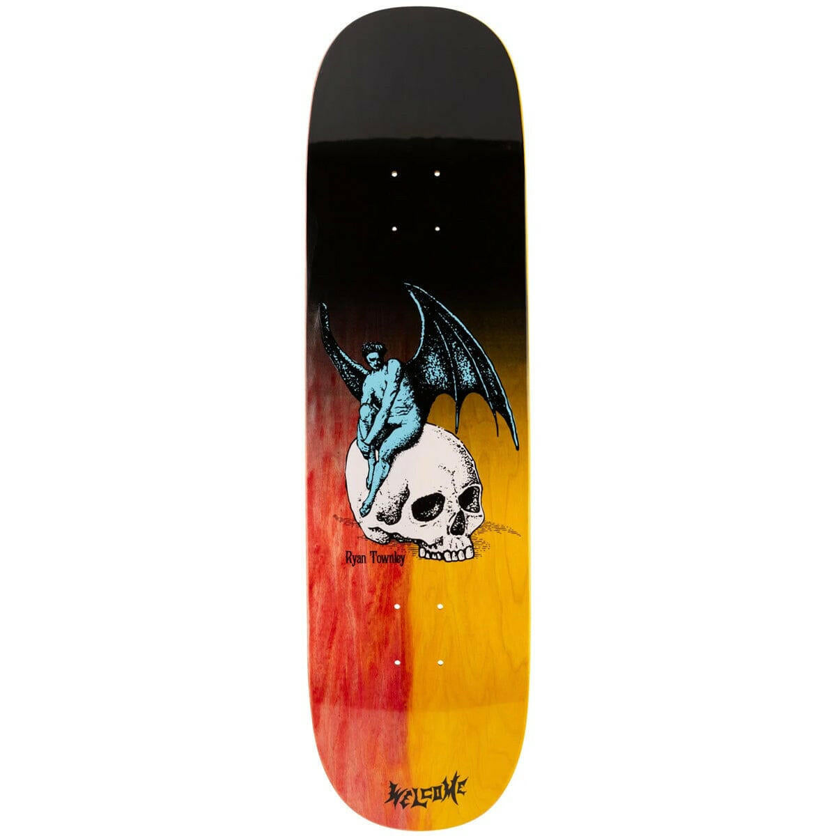 Welcome - Ryan Townley Nephilim on Enenra Black 8.5 Skateboard Deck.