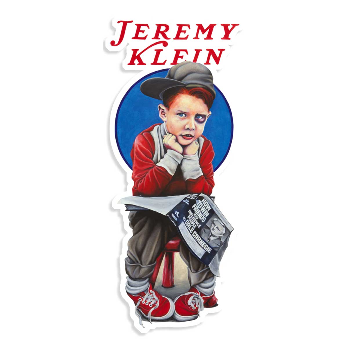 World Industries Jeremy Klien Black Eye Kid 5" Sticker