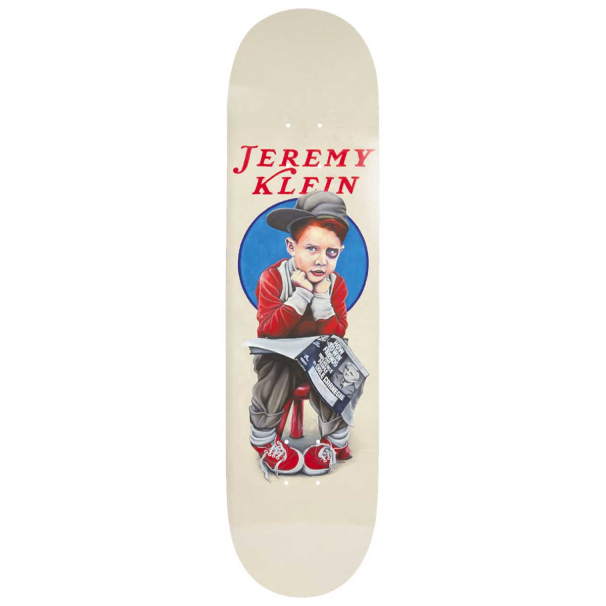 World Industires Jeremy Klien Black Eye Kid 8.5 Skateboard Deck