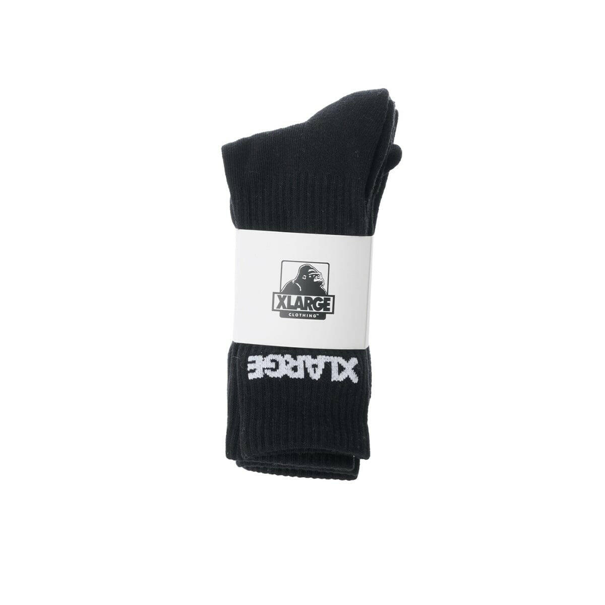 Xlarge - 91 Socks 3 Pack Black.