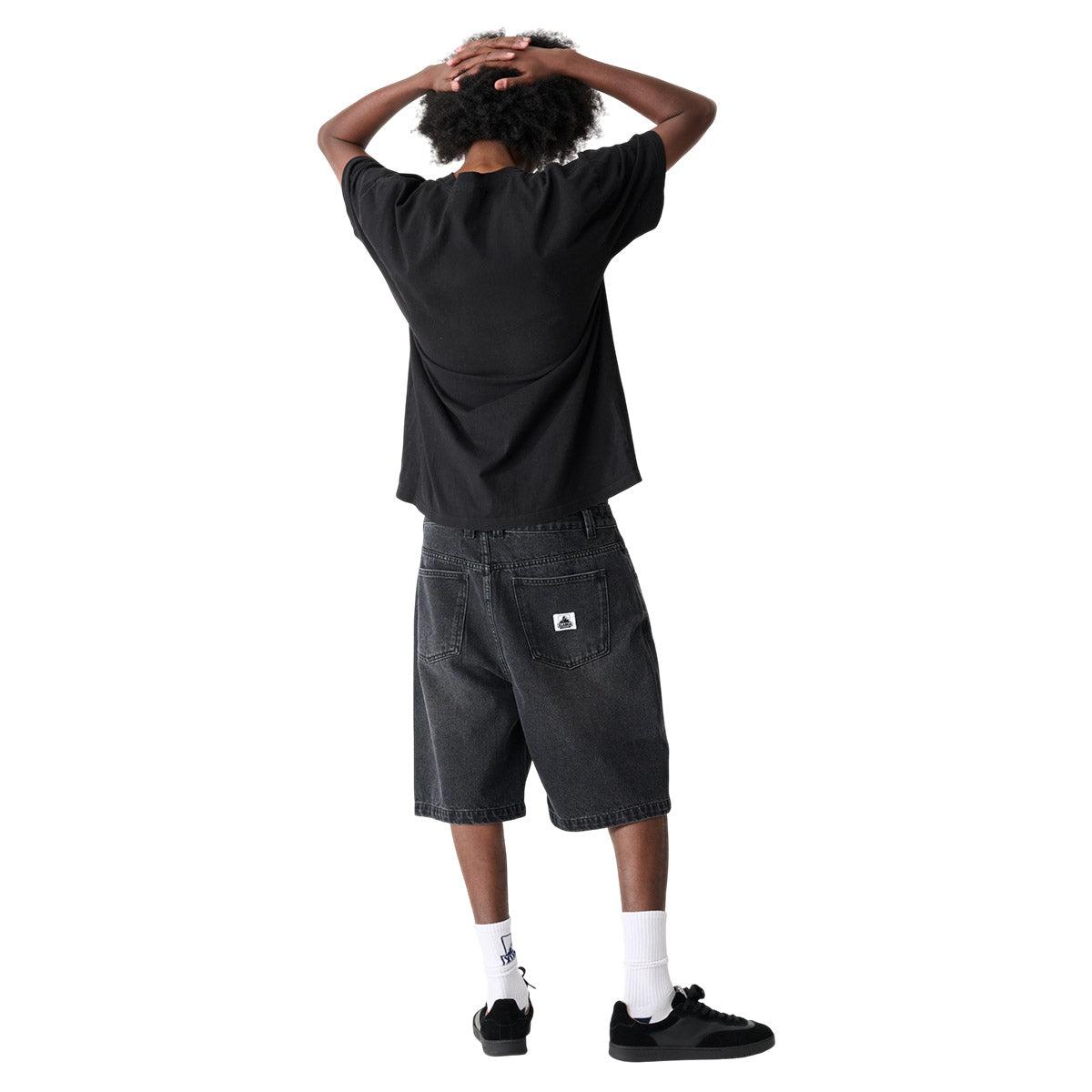 XLarge Bull Denim 91 Shorts Worn Black.