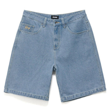 XLarge - Folded Crown Bull Denim Shorts Mid Blue.
