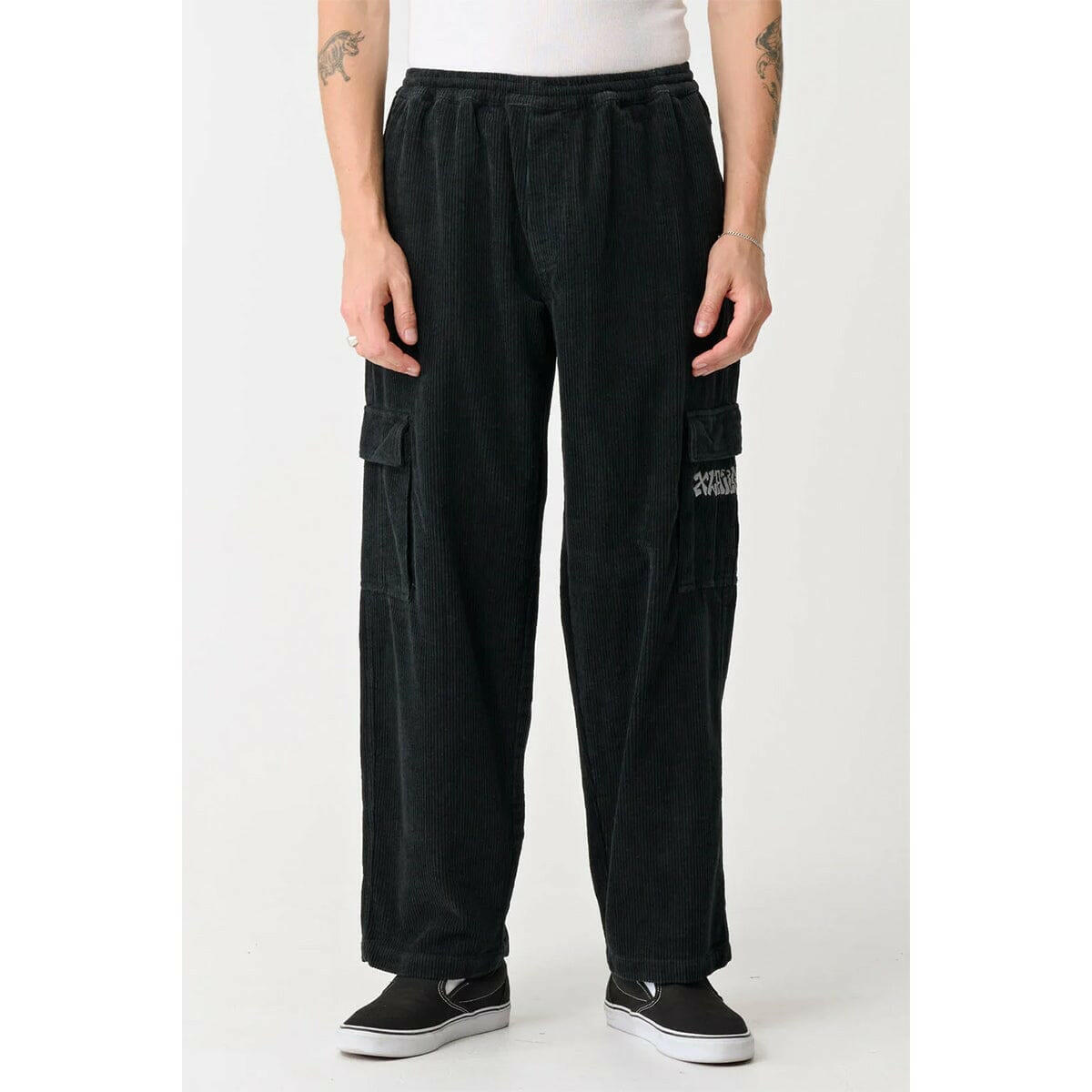 XLarge - 91 Graff Cord Cargo Pants Black.