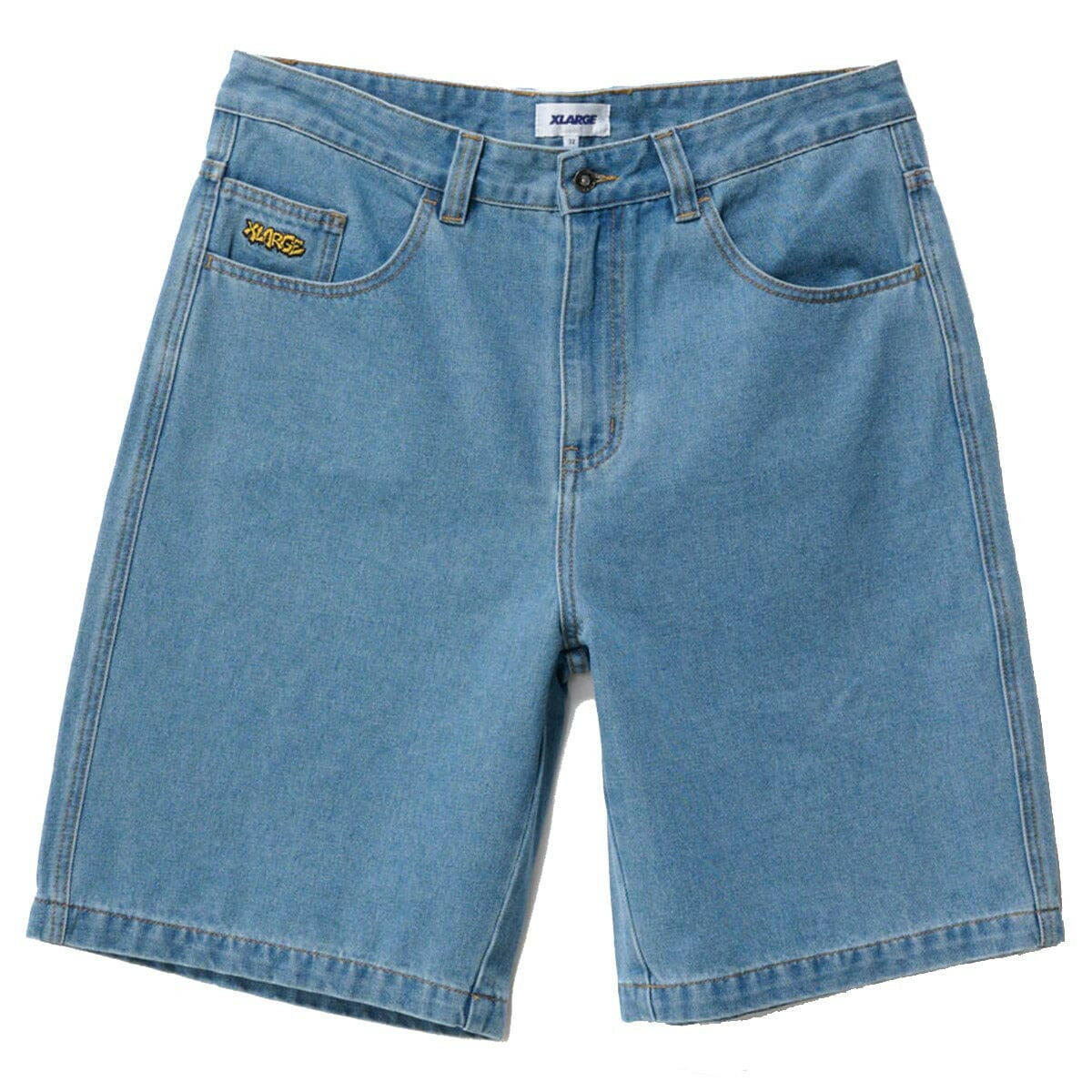XLarge - Peace Man Bull Denim Shorts Mid Blue Denim.
