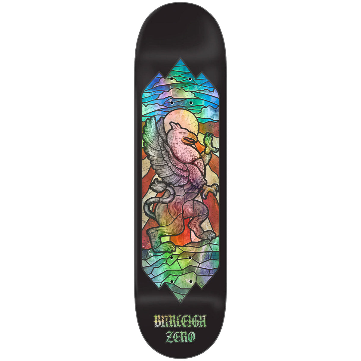 Zero - Brandon Burleigh Stained Glass 8.5 Skateboard Deck.