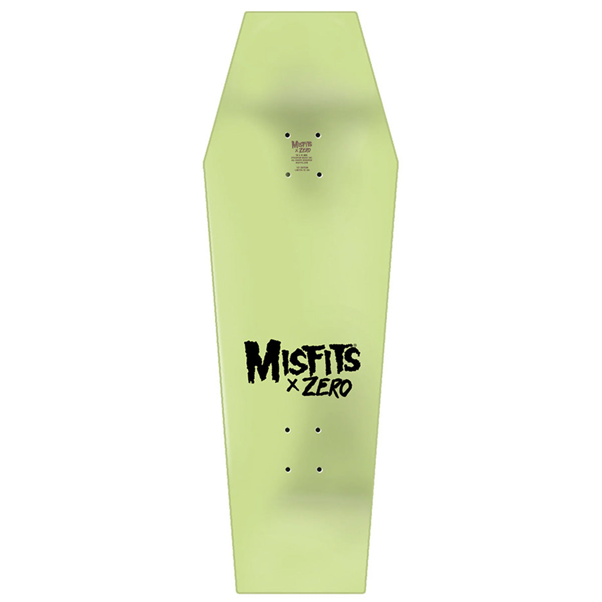 Zero Misfits Coffin Cruiser 9.5 Skateboard Deck Top
