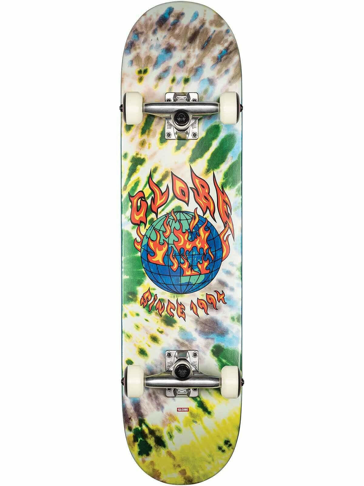 Globe - G1 Ablaze Tie Dye 7.75 Complete Skateboard.