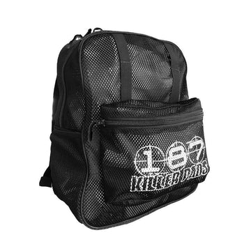 187 - Mesh Backpack Black.