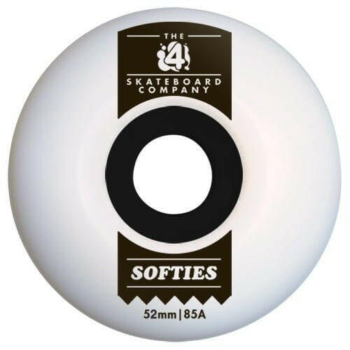 4 Skateboard Co - Softies 52MM 85A Skateboard Wheels.