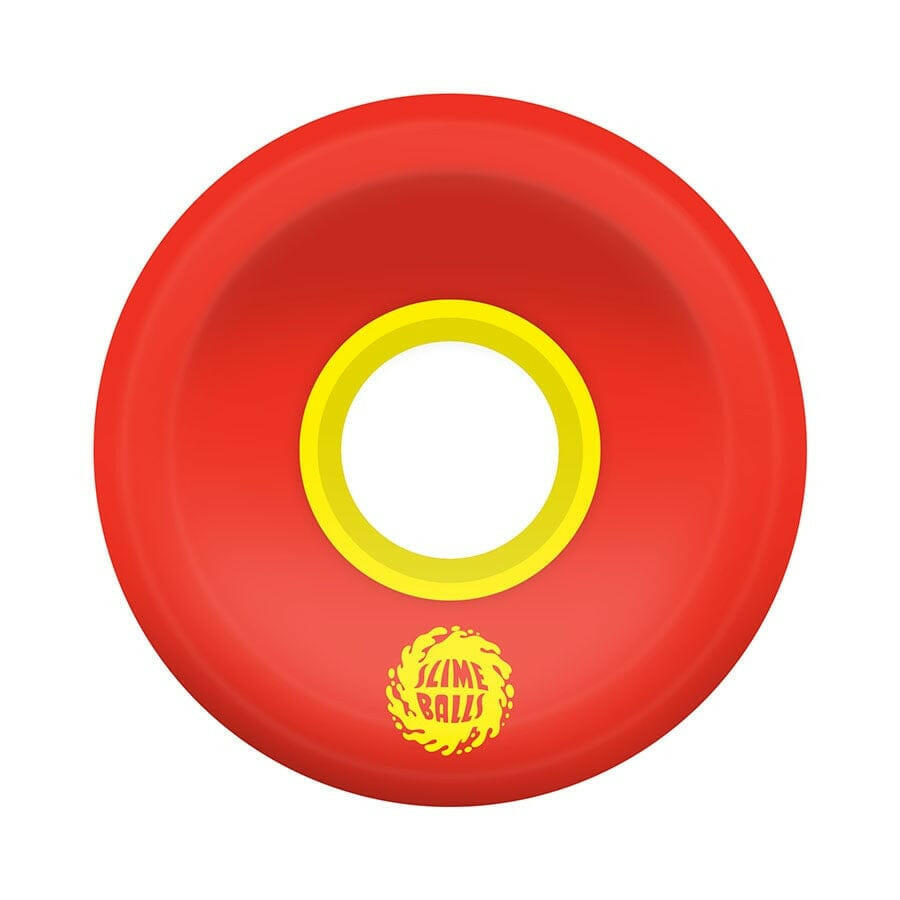 Slime Balls - OG Slime Red/Yellow 60MM 78A Skateboard Wheels.