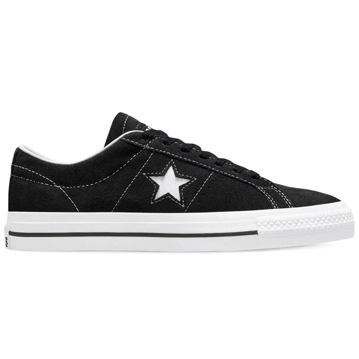 Converse One Star Pro Shoes Black/Black/White.