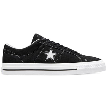 Converse One Star Pro Shoes Black/Black/White.