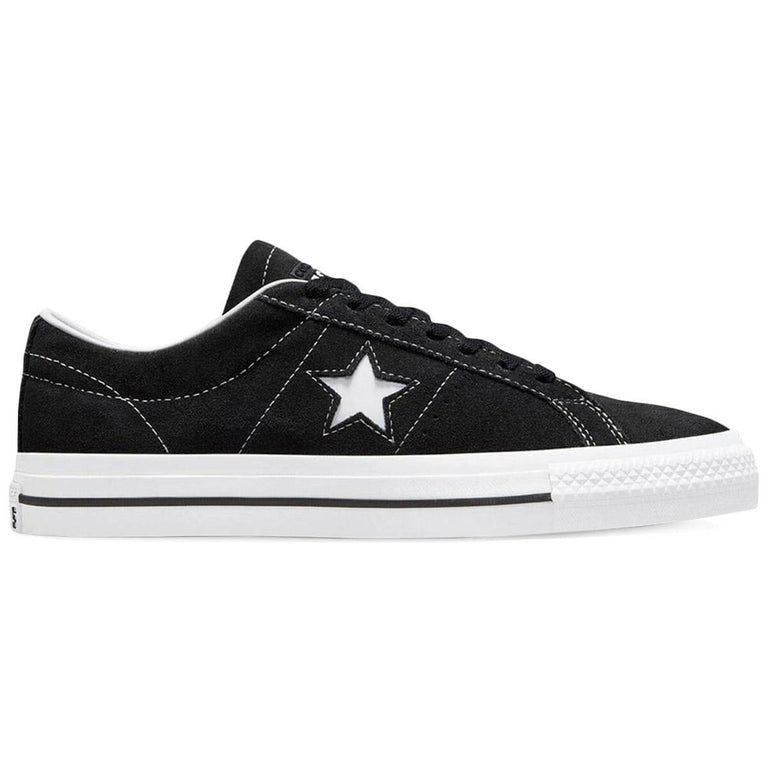 Converse One Star Pro Shoes Black/Black/White.