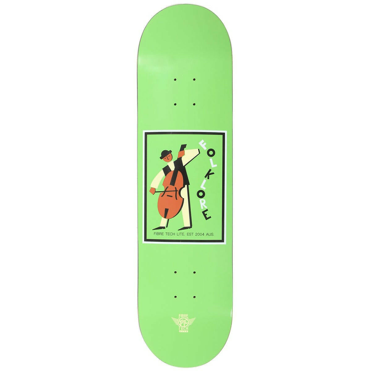 Folklore - Cello Fibre Tech Lite Green 8.125" Skateboard Deck.