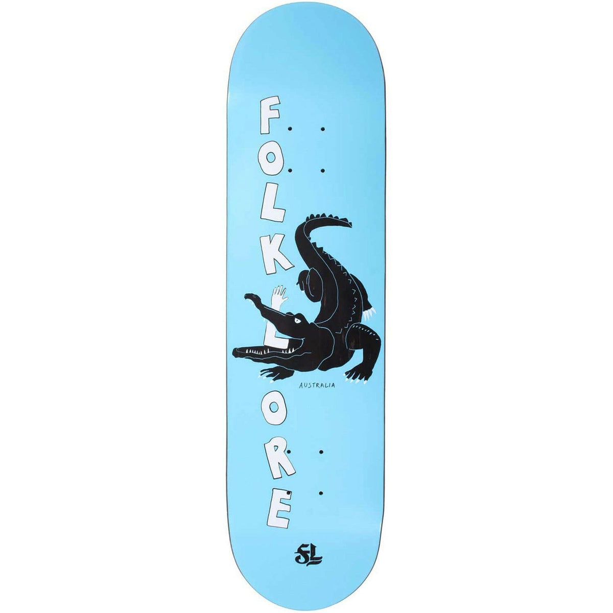 Folklore - Croc Blue 8.125 Skateboard Deck.