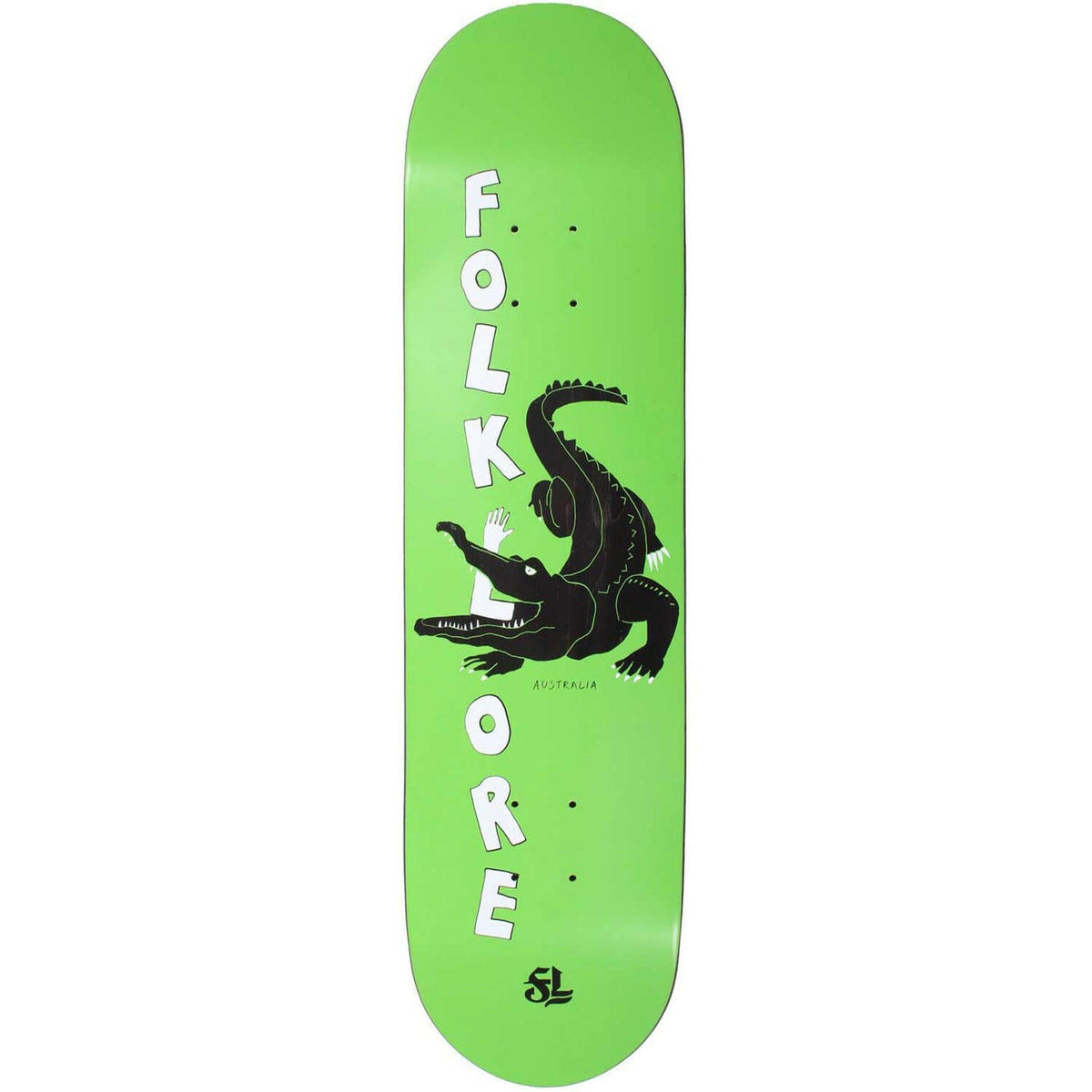 Folklore - Croc Green 8.25 Skateboard Deck.