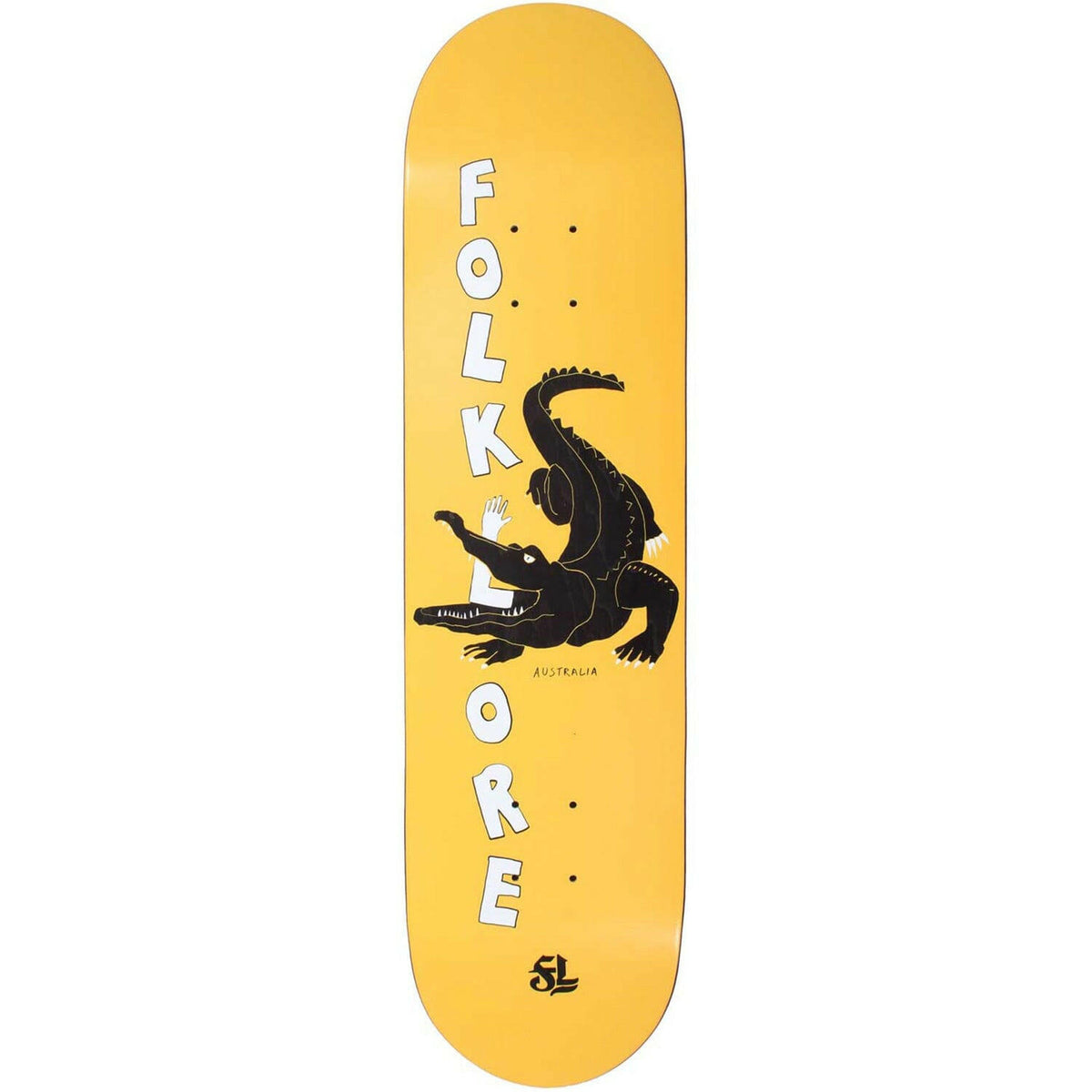 Folklore - Croc Orange 8.125 Skateboard Deck.