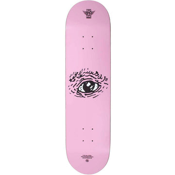 Folklore - Eyes Fibretech Lite Pink 7.75 Skateboard Deck.