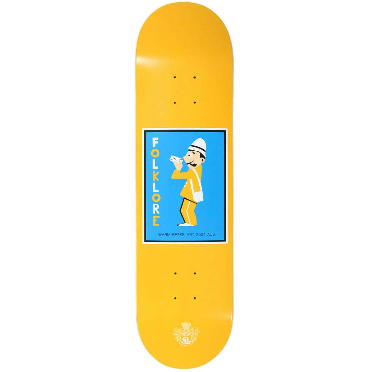 Folklore - Mail Man Orange 8.0" Skateboard Deck.