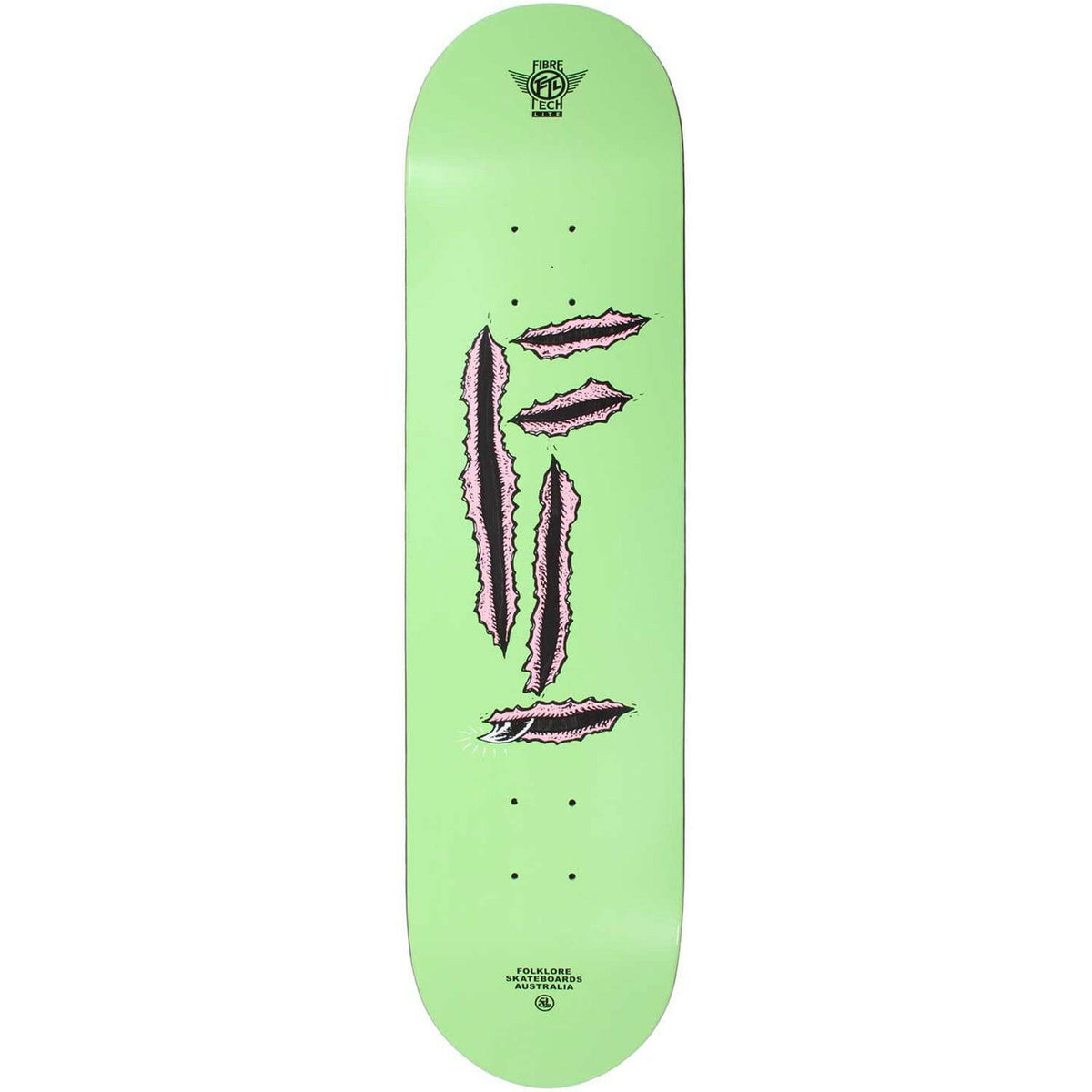 Folklore - Rip Fibretech Lite Green 8.125 Skateboard Deck.