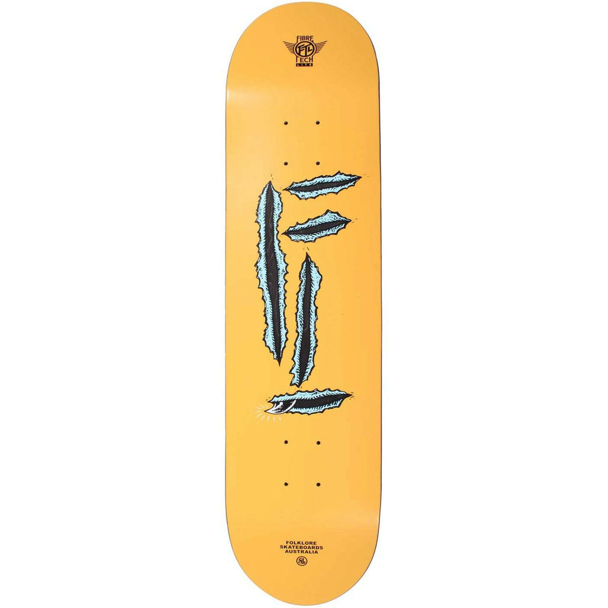 Folklore - Rip Fibretech Lite Orange 8.5" Skateboard Deck.