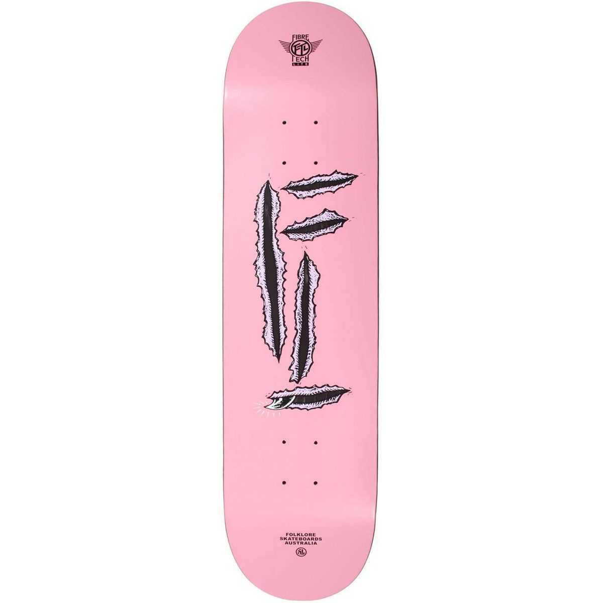 Folklore - Rip Fibretech Lite Pink 8.125" Skateboard Deck.