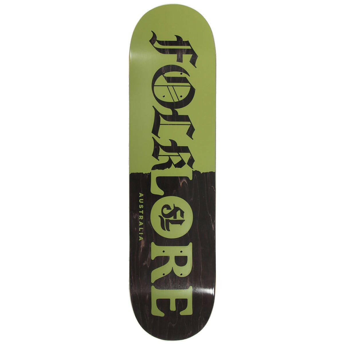 Folklore - Tear Split Green 8.375" Skateboard Deck.
