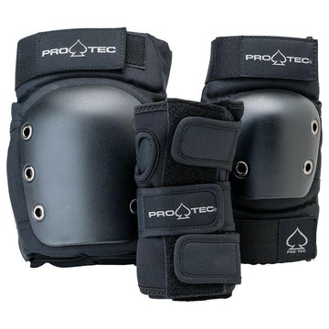 Pro Tec - Street Junior 3 Pack Pad Set Black.
