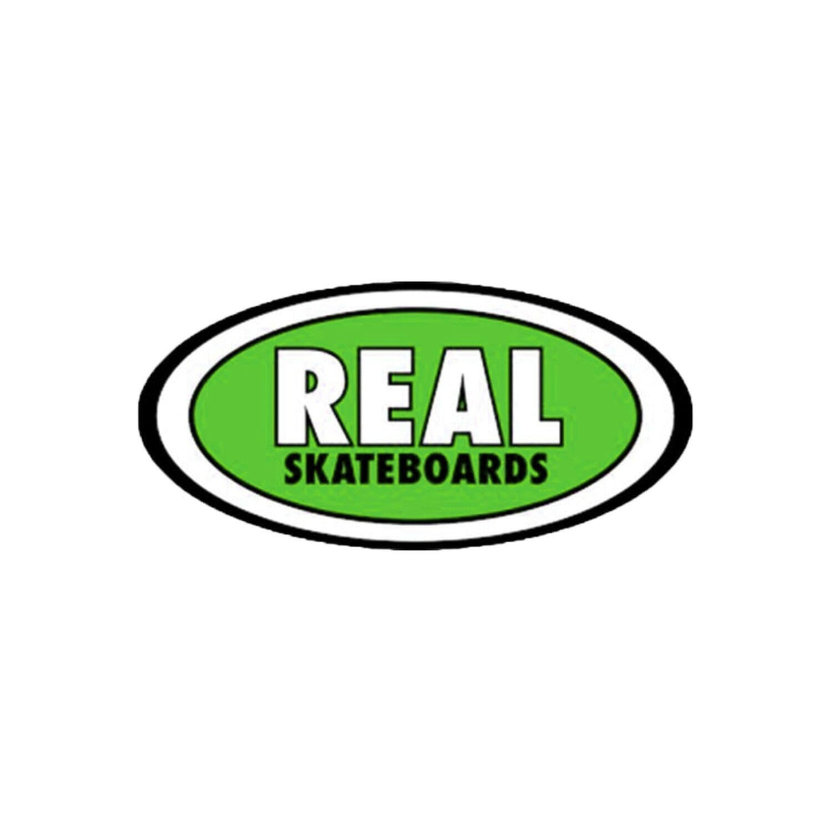 Real - Oval Classic 4" Sticker.