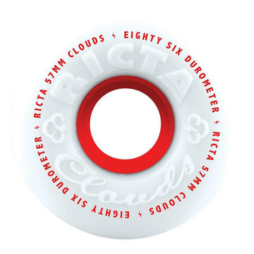 Ricta - Clouds Red 57MM 86A Skateboard Wheels.