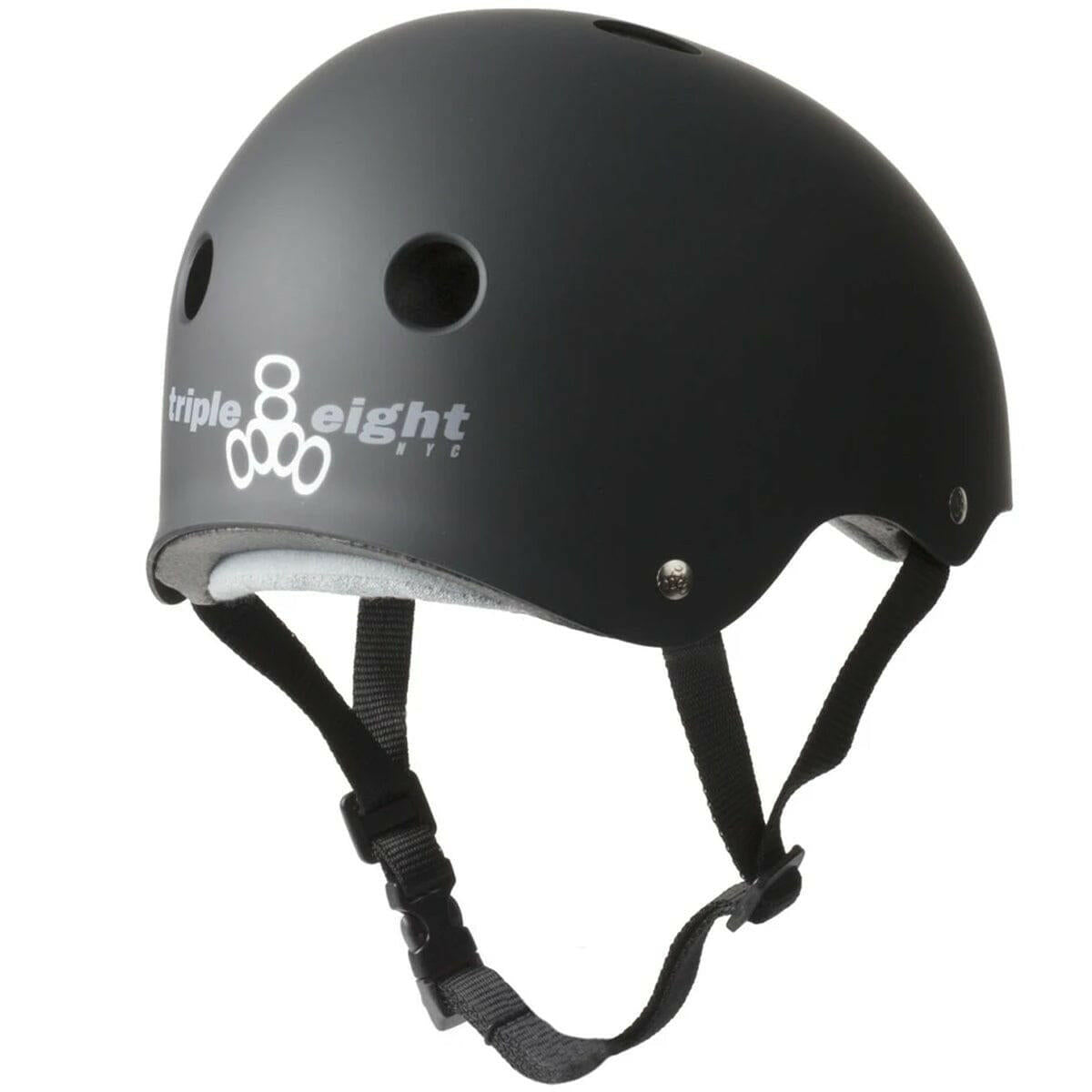 Triple 8 - Certified Sweatsaver Helmet Matte Black.