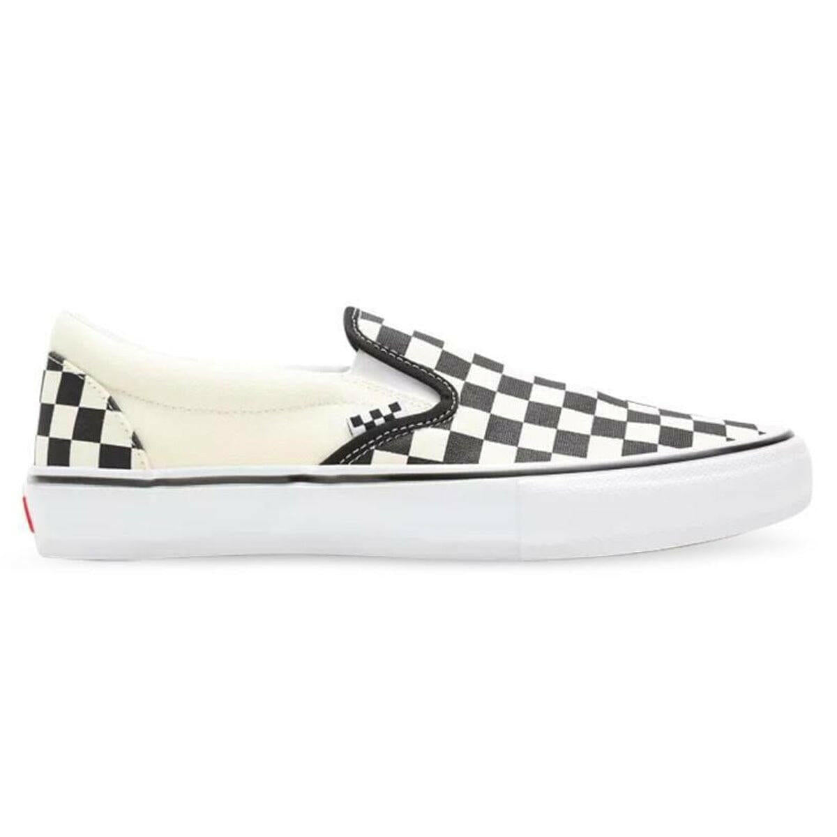 Vans - Skate Slip On Checkerboard Shoes Black/Off White.