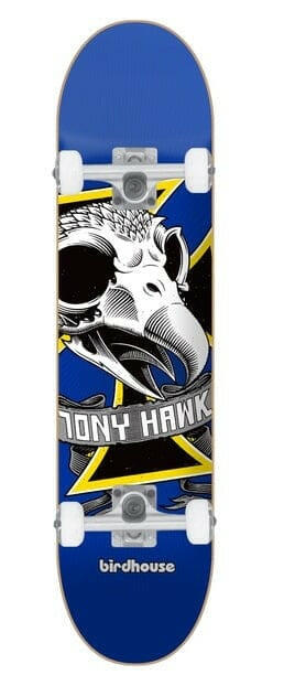Birdhouse Tony Hawk Oversized Skull 7.25 Complete Skateboard.