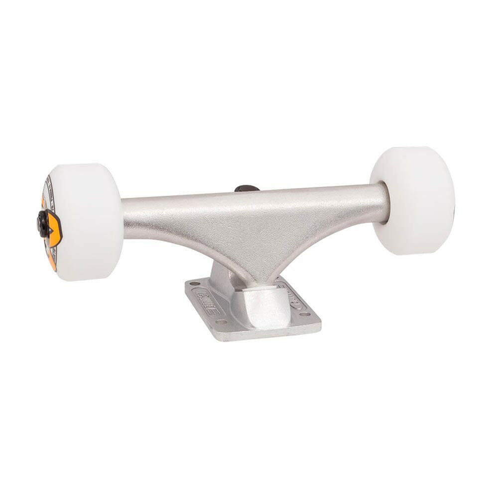Bullet 130MM Trucks & OJ 53MM 83A Wheels Package Silver/White.