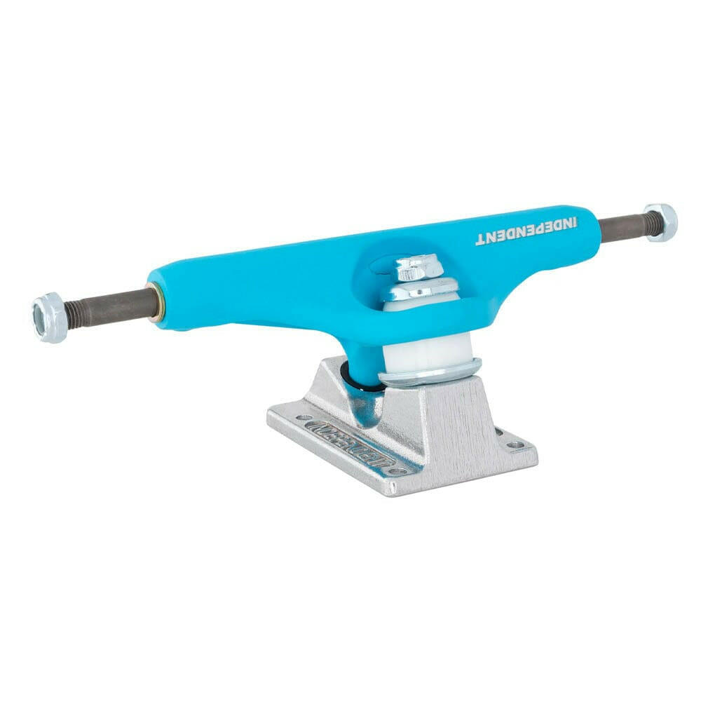 Independent - BTG Speed Blue/Silver Standard 144 Skateboard Trucks.