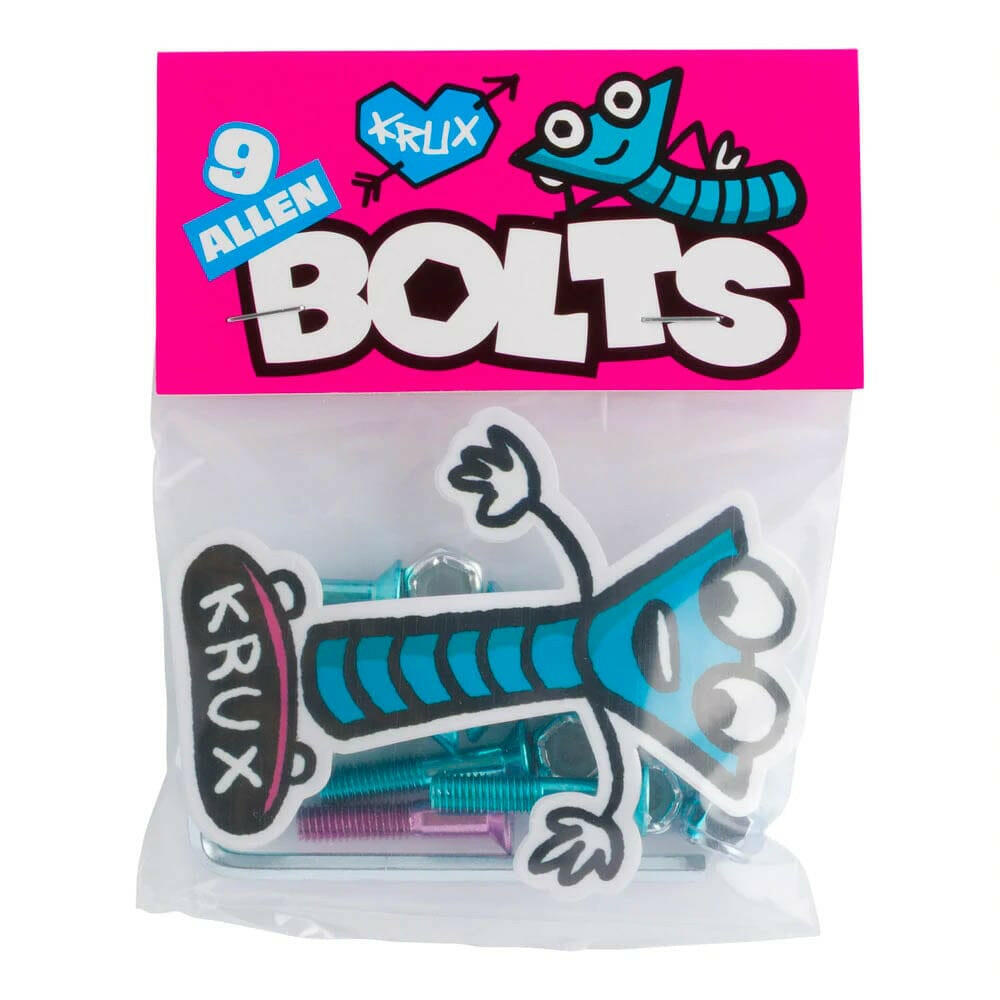 Krux - Krome Blue/Pink 1 Allen Bolts.