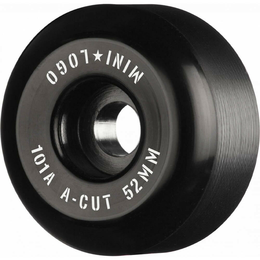 Mini Logo - A Cut Black 52MM 101A Skateboard Wheels.