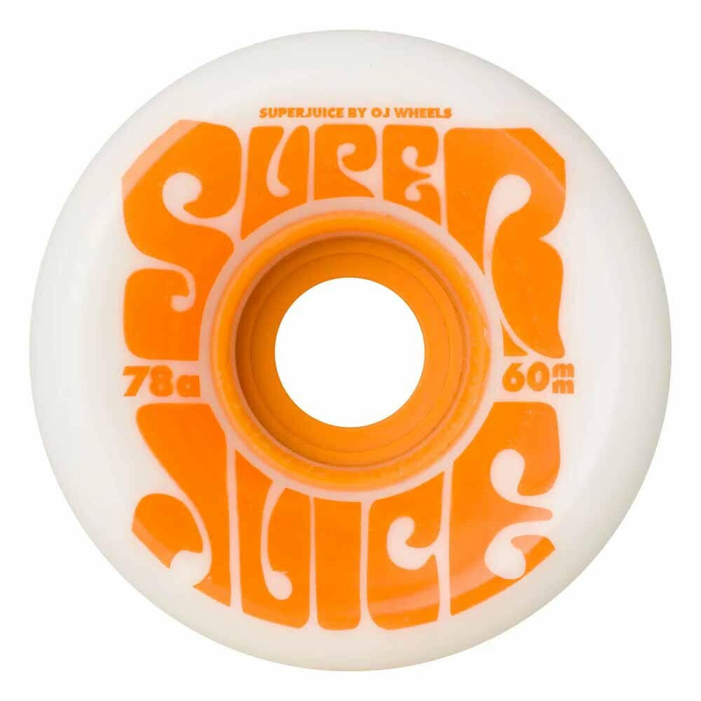 OJ - Super Juice White/Citrus 60MM 78A Skateboard Wheels.