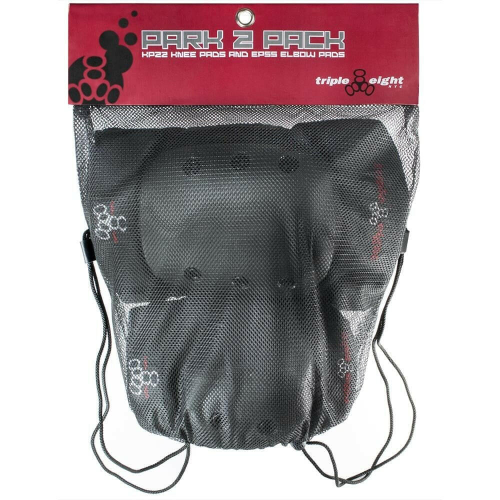Triple 8 - Park 2 Pack Pad Set Black.